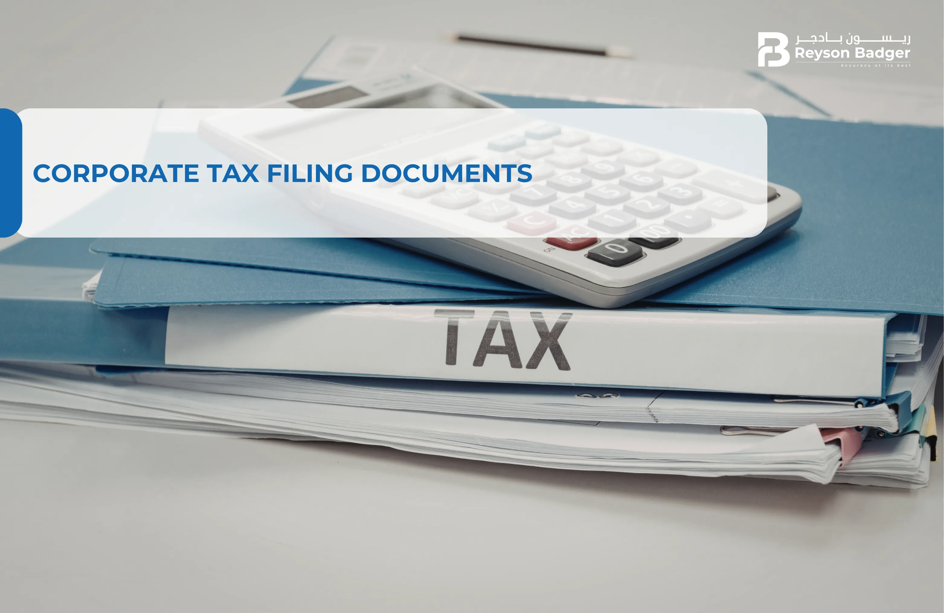 Corporate Tax Filing Documents