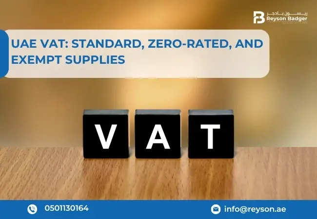 UAE VAT: Standard, Zero-Rated, and Exempt Supplies